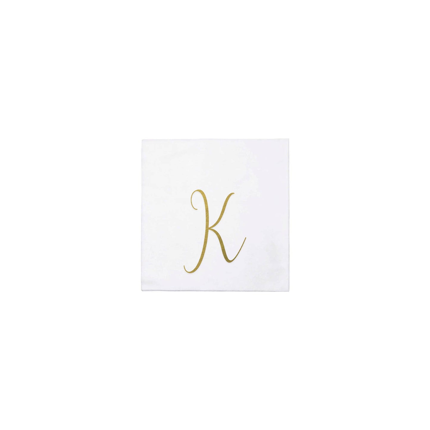 VIETRI Inc. - Papersoft Napkins Gold Monogram Cocktail Napkins (Pack of 20: W