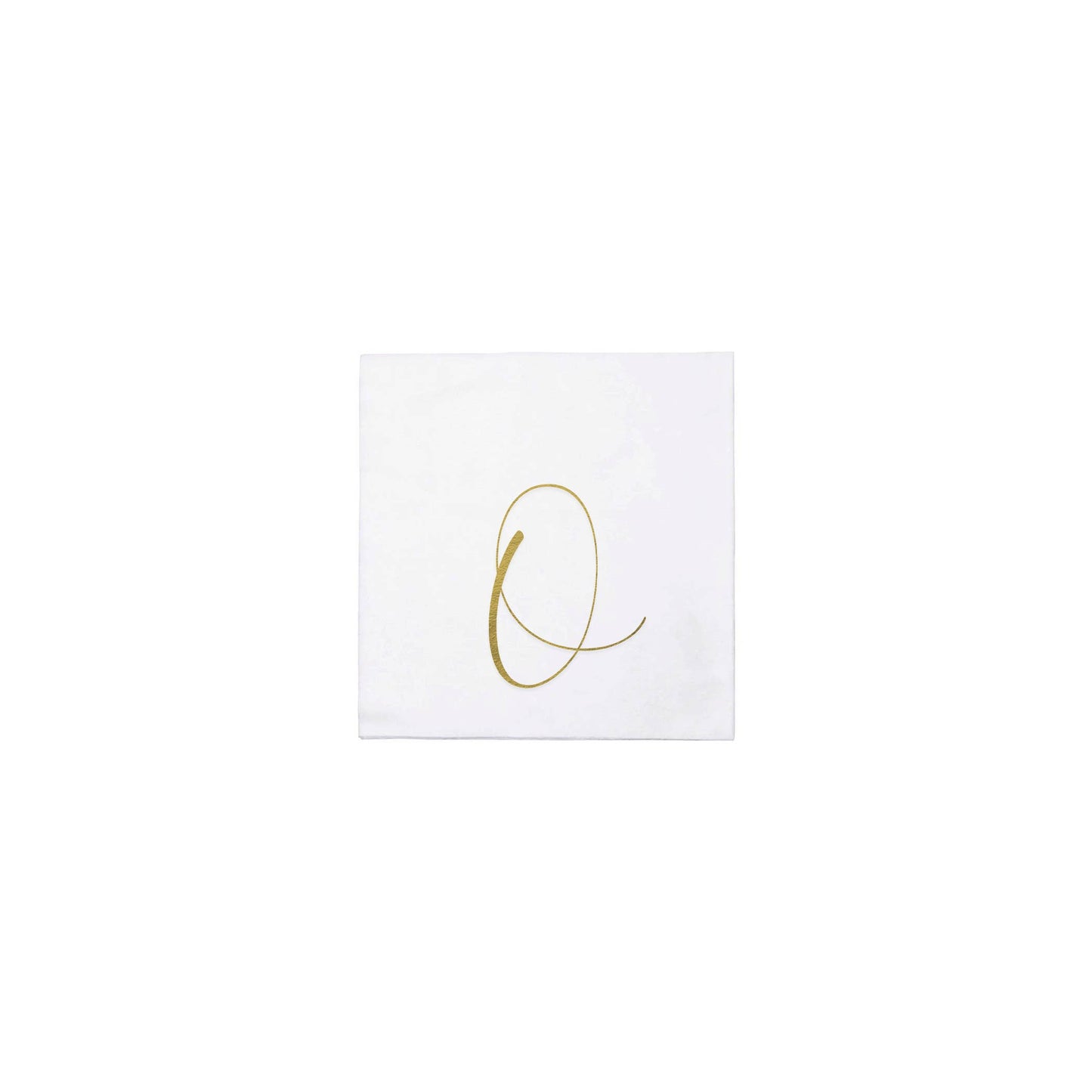 VIETRI Inc. - Papersoft Napkins Gold Monogram Cocktail Napkins (Pack of 20: W