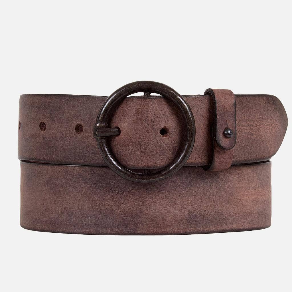 Amsterdam Heritage Belts, Bags, Apparel, Jackets - Pip | Vintage Full-Grain Leather Belt for Women: Anthracite / M/L-95