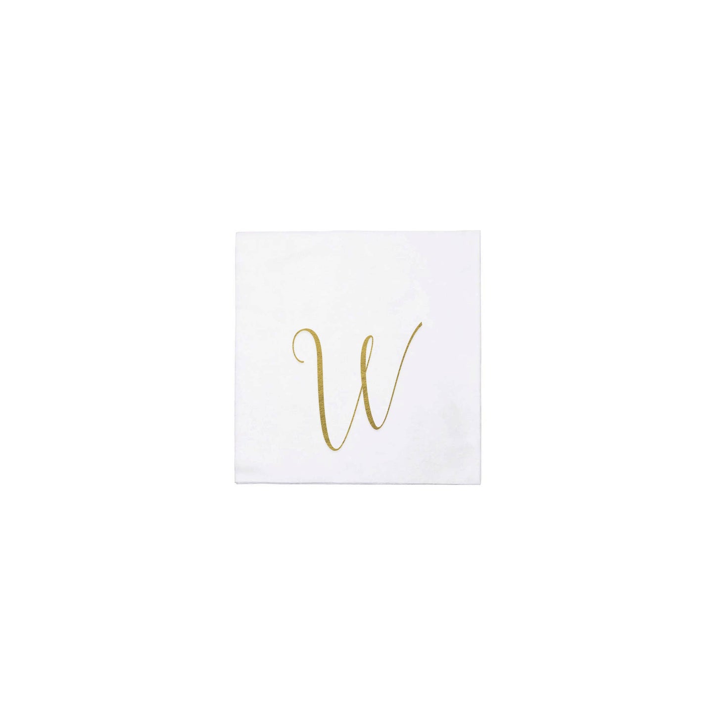 VIETRI Inc. - Papersoft Napkins Gold Monogram Cocktail Napkins (Pack of 20: W