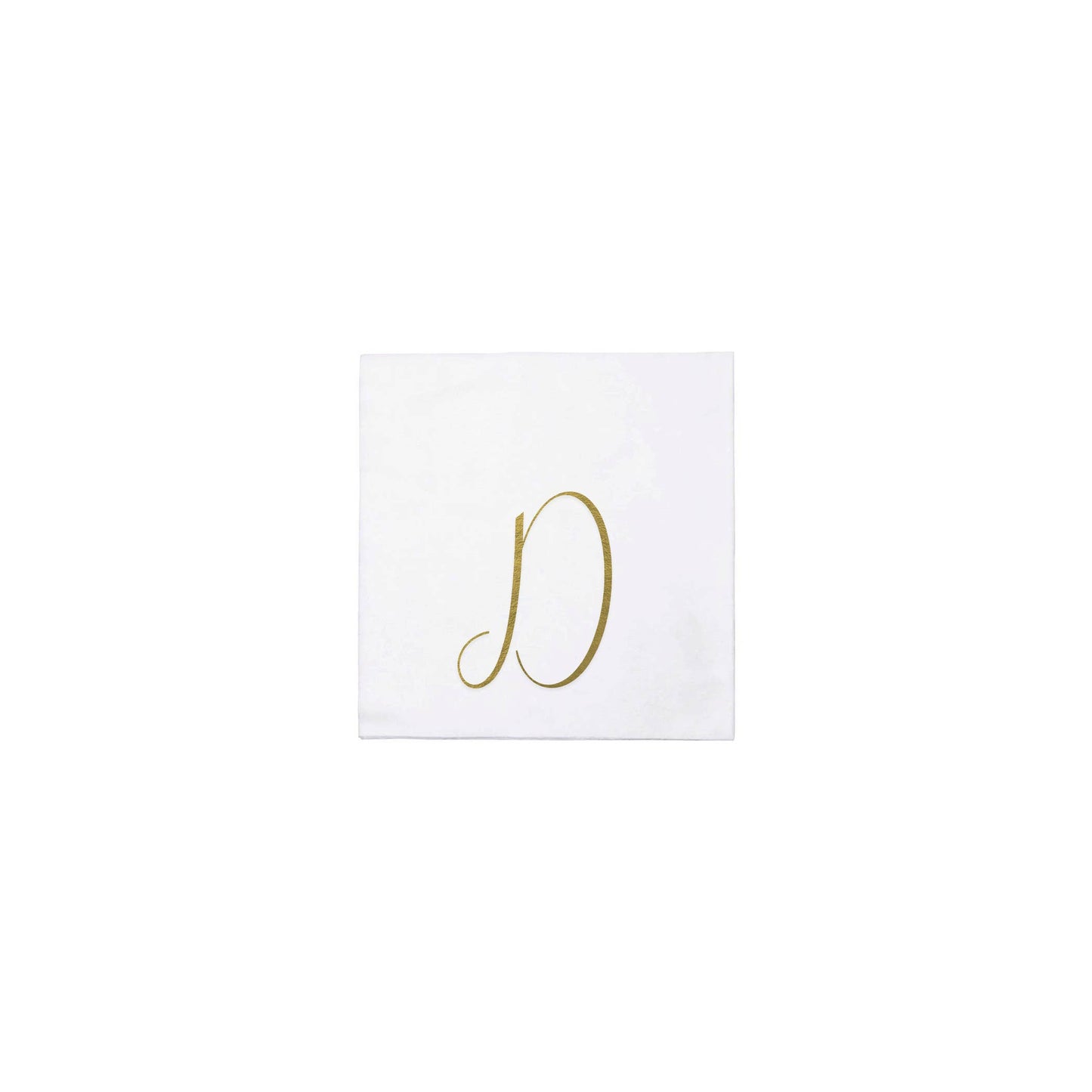 VIETRI Inc. - Papersoft Napkins Gold Monogram Cocktail Napkins (Pack of 20: W