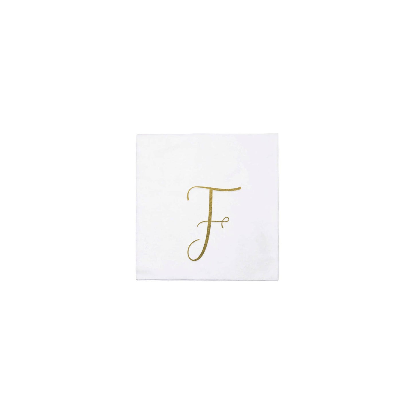 VIETRI Inc. - Papersoft Napkins Gold Monogram Cocktail Napkins (Pack of 20: W