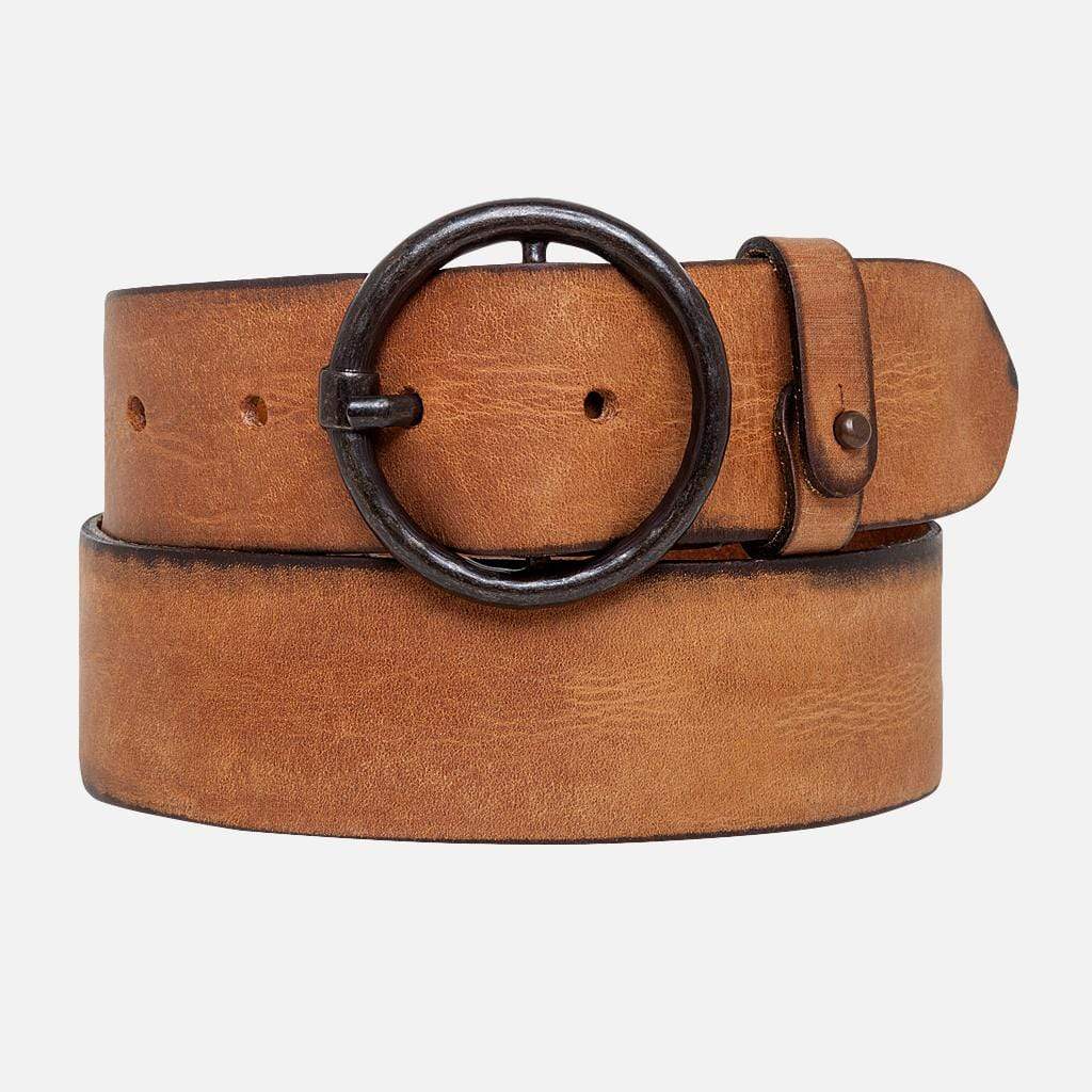 Amsterdam Heritage Belts, Bags, Apparel, Jackets - Pip | Vintage Full-Grain Leather Belt for Women: Anthracite / M-90